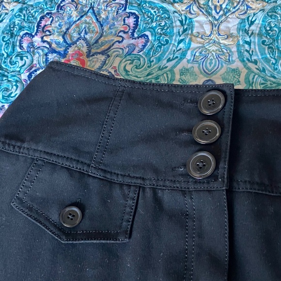 Larry Levine Black Buttoned Pencil Skirt - Picture 4 of 9